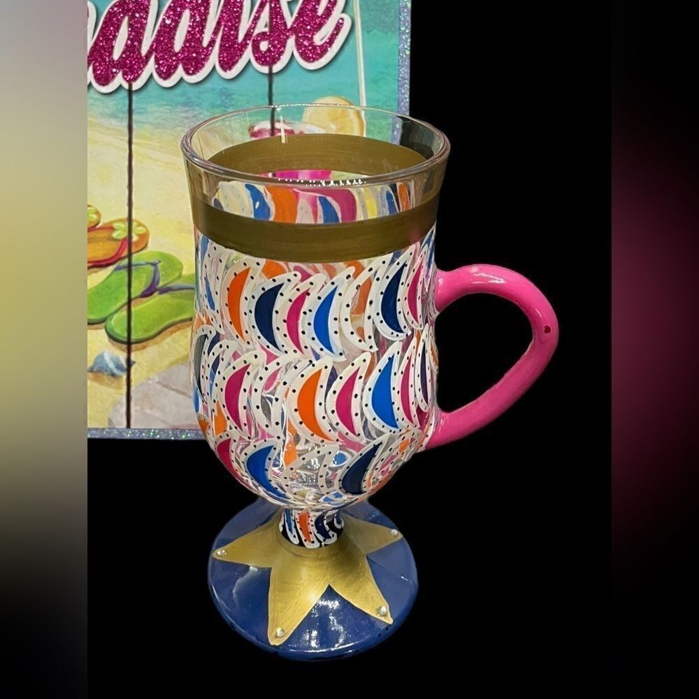 LOLITA - “Casbah” Hot Beverage Coffee Mug l Hand Painted  Collectible l  EUC